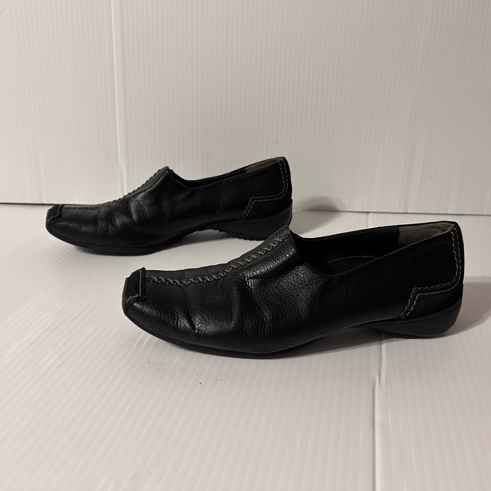 Paul Green Munchen black leather slip on loafer shoe women size 5.5 US / 3 UK